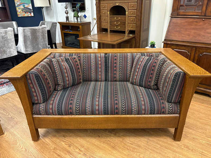 Stickley 'Prairie' Loveseat in Oak