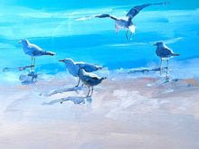'In The Shallows II' Oil Print In White Lacquer Frame