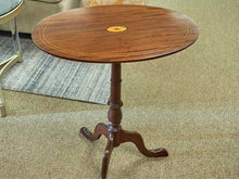 Mahogany Tilt Top Accent Table