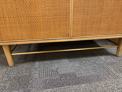 Anthropologie 'Wallace' Cane & Oak Armoire