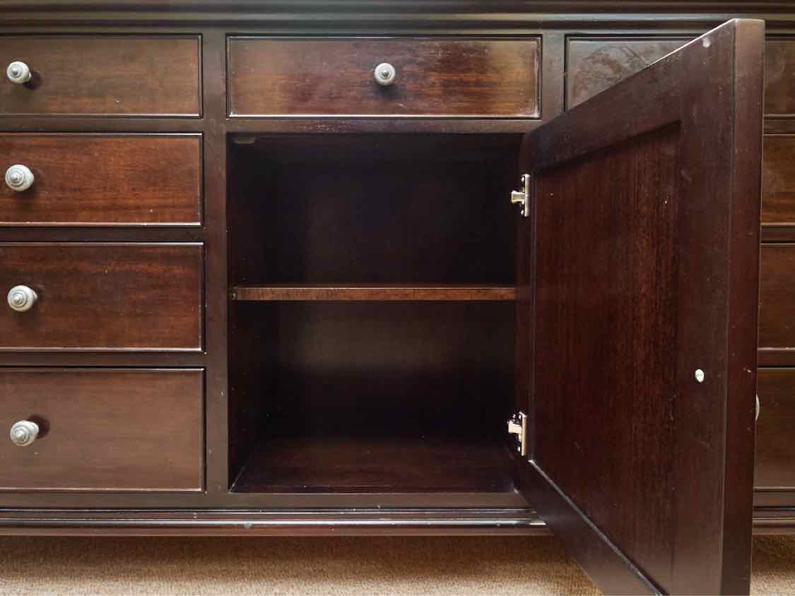 Ligna Espresso Finish 9 Drawer  Dresser