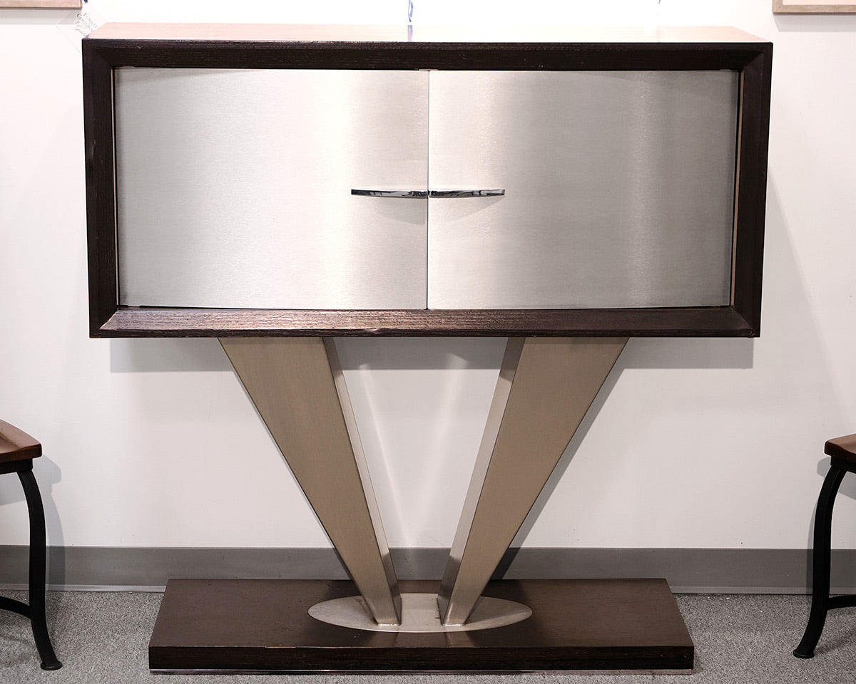 Modern Sculptural Bar Cabinet