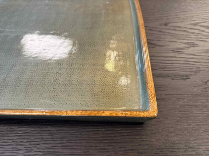 Arhaus Deep Sage Ceramic Tray