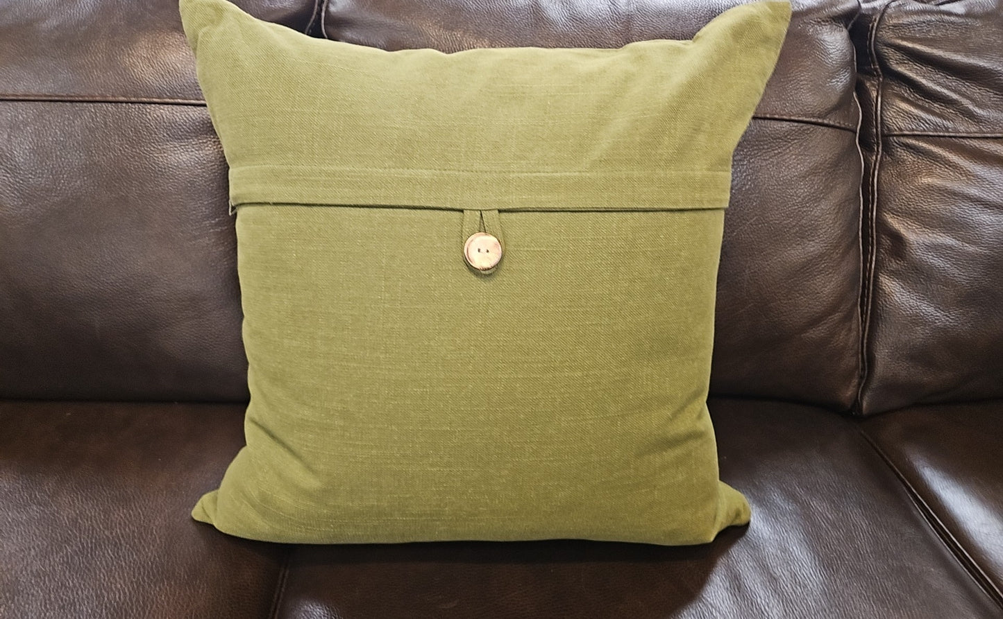 Boston Interiors Moss Green Accent Pillow
