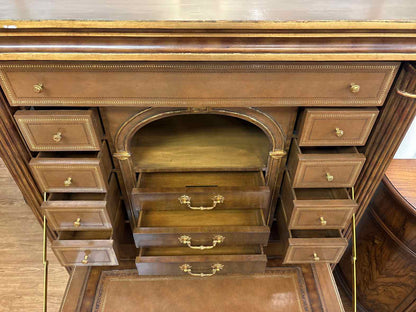 Maitland-Smith Biedermeier-Style Leather Secretary Desk