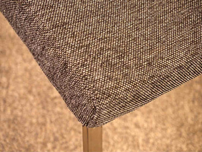 Set of Four CB2 Upholstered Dining Chairs in Charcoal