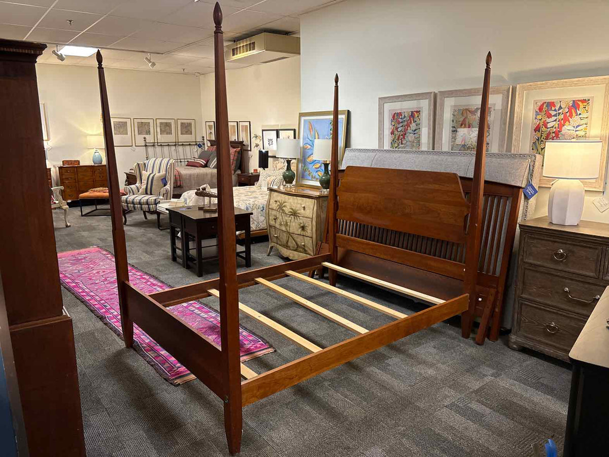 Tom Seely Cherry Pencil Post Queen Bed