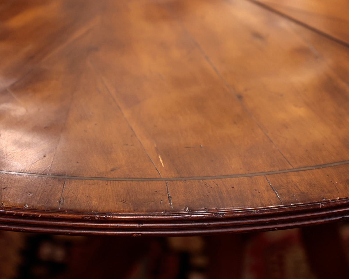 New Classic Furniture Round Dining Table w/ Inlaid Star