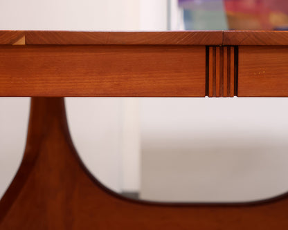 Oval Cherry Dining Table with Leaves