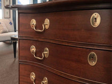 Mahogany Bachelor's  Chest with 4 Drawers & Soilid Brass Handles