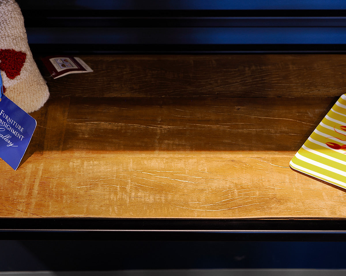 Tall Rustic Wood and Metal Transitional Bookcase