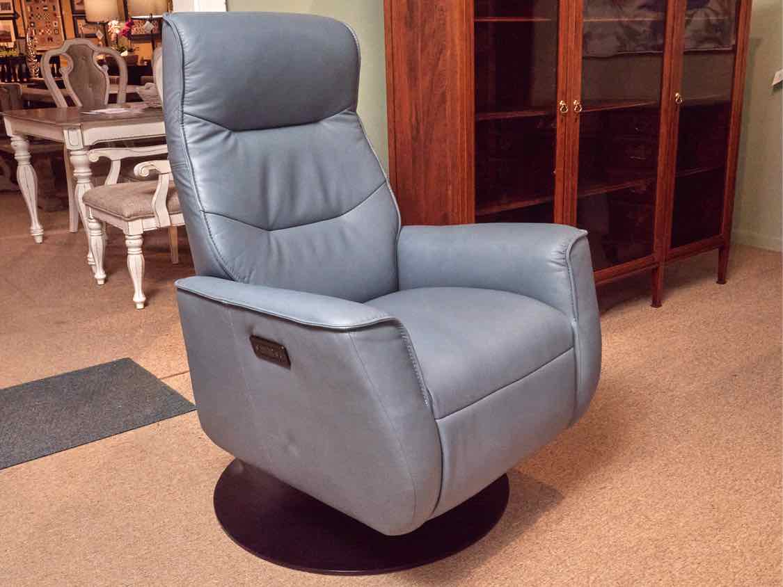 IMG Norway Comfort Power Swivel Lift  Recliner In Prime -Jade (p332) Leather