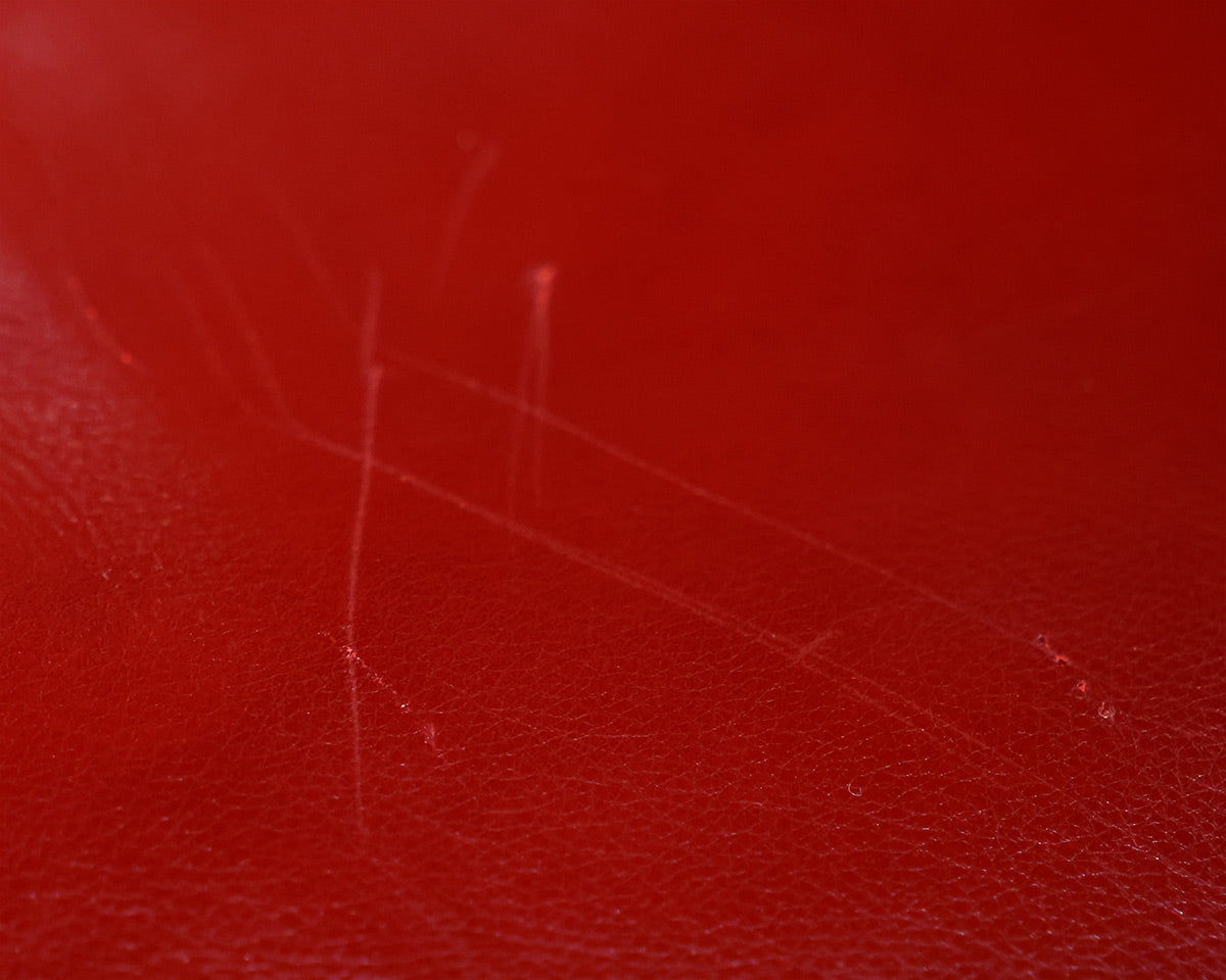 Custom Arhaus Red Leather Sectional