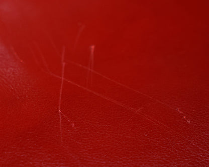 Custom Arhaus Red Leather Sectional