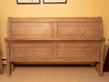 Four Hands Reclaimed Wood  King Sleigh Bed in Sundried Wheat Finish