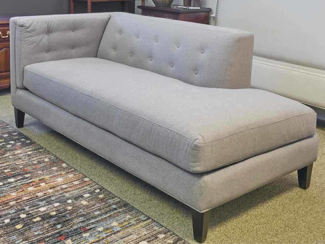 Jonathan Louis Right Arm Chaise in Grey