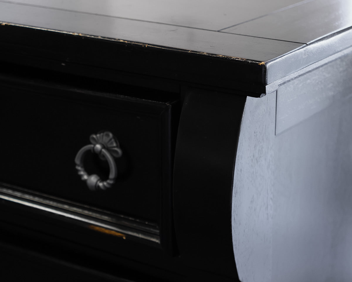 Black 5 Drawer Chest