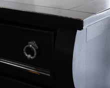 Black 5 Drawer Chest