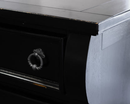 Black 5 Drawer Chest