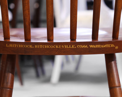 Set of 4 Hitchcock Stenciled Dining Chairs