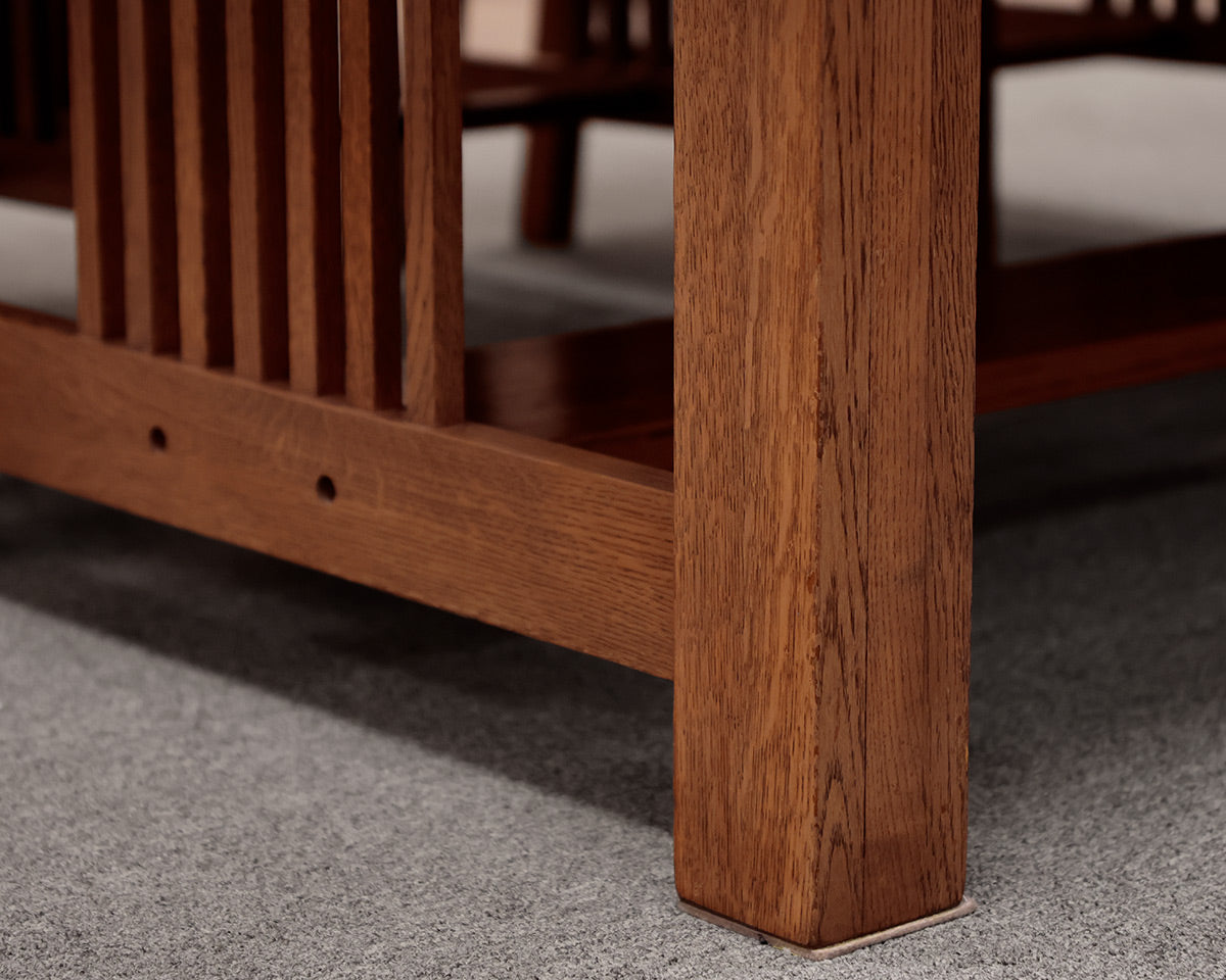 Oak Mission Style Table & 8 Chair Set
