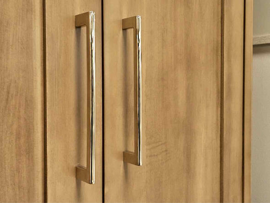 Gat Creek Amelia Armoire in Maple with Classic Barley Finish and Nickel Pulls