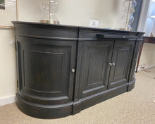 Ethan Allen 'Emanuel' 4 Door Demilune Buffet Rustic Black Finish