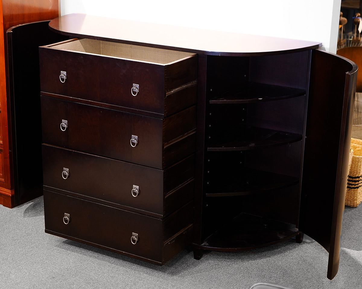 Mitchell Gold + Bob Williams Mahogany Demilune Accent Chest