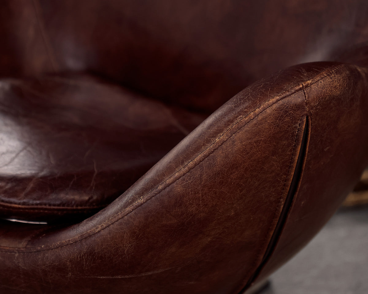 Modern Leather Swivel Chair