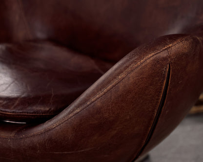 Modern Leather Swivel Chair