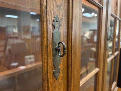 Hitchcock 2-Piece Oak China Cabinet