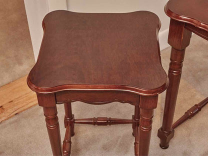 Pair Of Cherry Nesting Side Tables