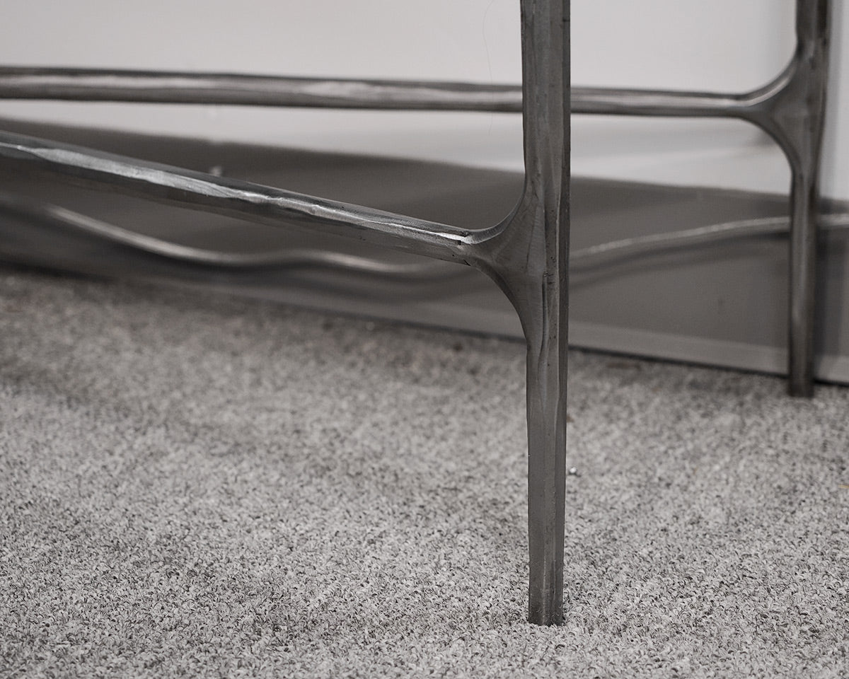 Restoration Hardware Thaddeus Marble Console Table