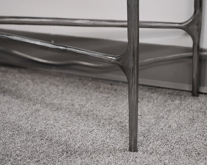 Restoration Hardware Thaddeus Marble Console Table