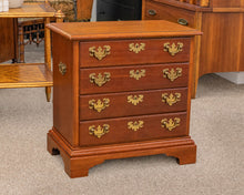 American Drew Four Drawer Nightstand In Light Cherry W/Chippendale Hardware