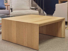 Crate & Barrel Baja Natural Oak Square Coffee Table