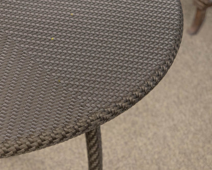 Dedon Dark Woven Outdoor Wicker Bistro Dining Set