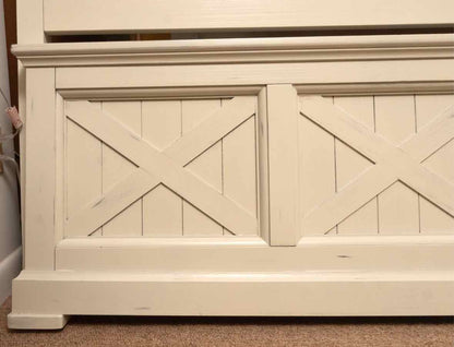 Folio 21  'Hilton Head' Shutter Distressed Ivory King Bed