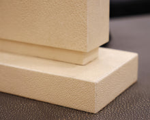 Faux Shagreen Table Lamp With Beige Shade