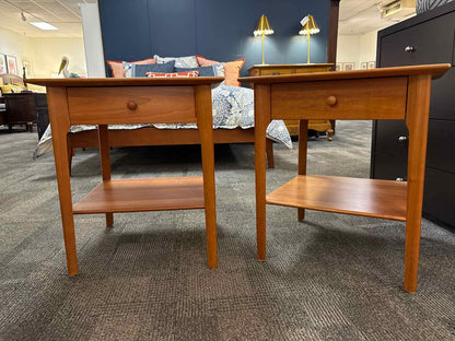 Circle Furniture Pair of Mid-Century Nightstand