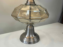 Silver and Glass Lamp