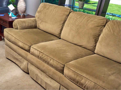 Flexsteel 'Sleephaven' Celery Green Performance Upholstered Queen Sleeper