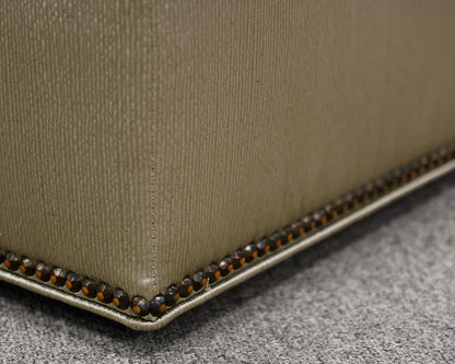 Custom Century Upholstered Square Ottoman