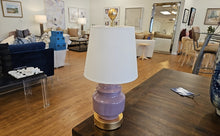 Porcelain Lavender Cover Jar Lamp