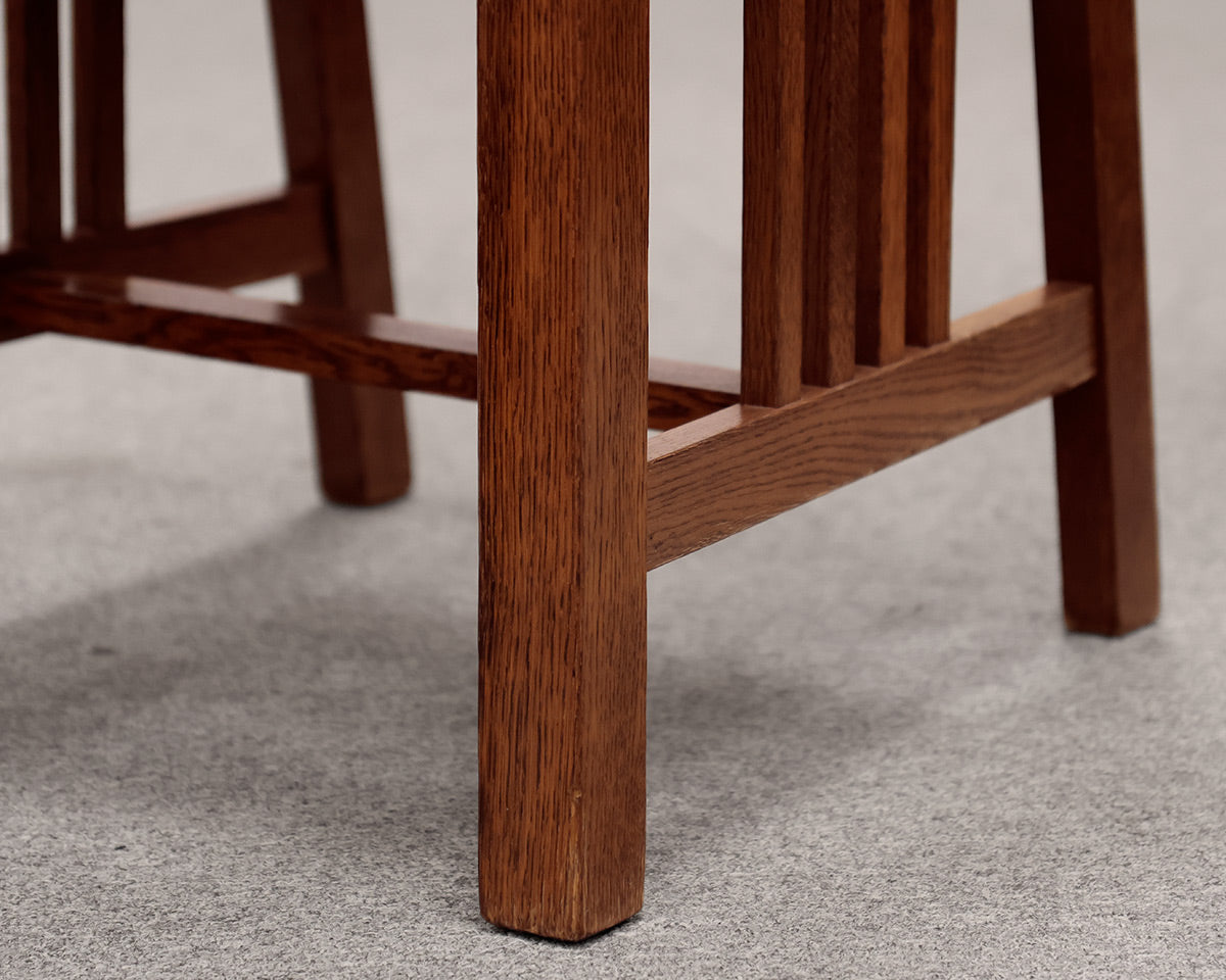 Oak Mission Style Table & 8 Chair Set