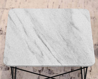 Pair of Eames Stone Top Side Tables