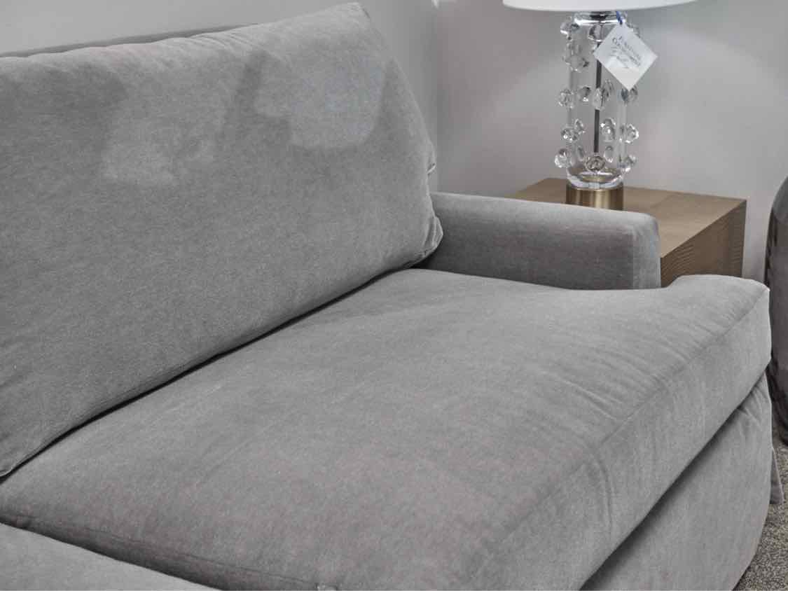 Wesley Hall Two Cushion Sofa in Gray