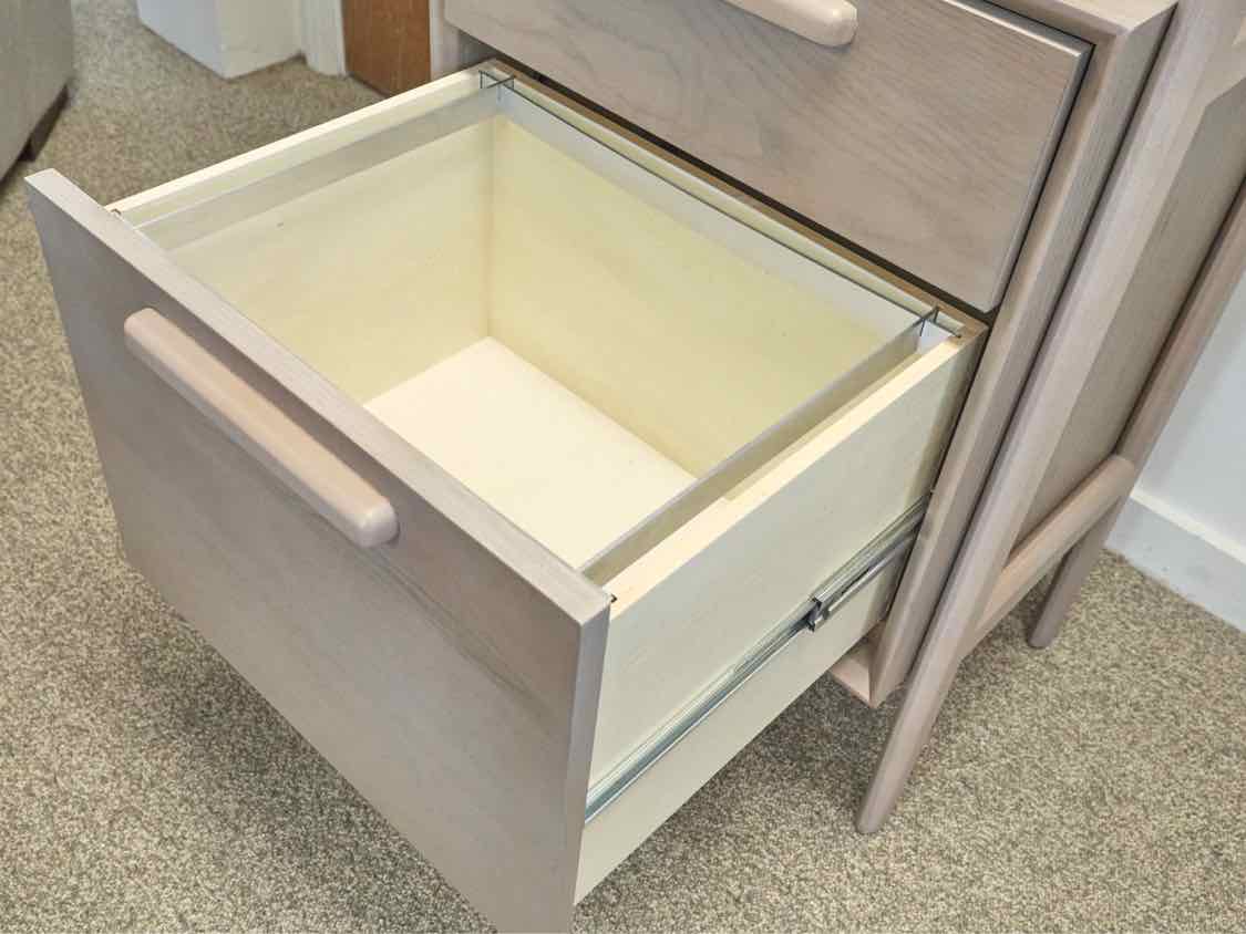 Crate & Barrel 'Tate' Bookcase W/ File Cabinet in 'Stone'