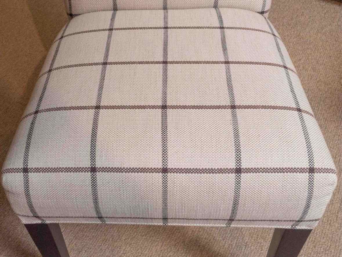 Pair Of Ethan Allen Host & Hostess Custom Slip Covered  Dining Chairs