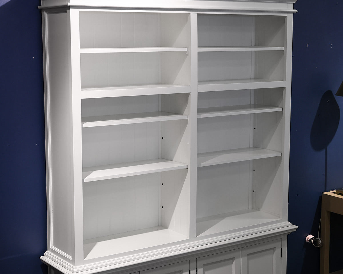 White 2-Piece Hutch